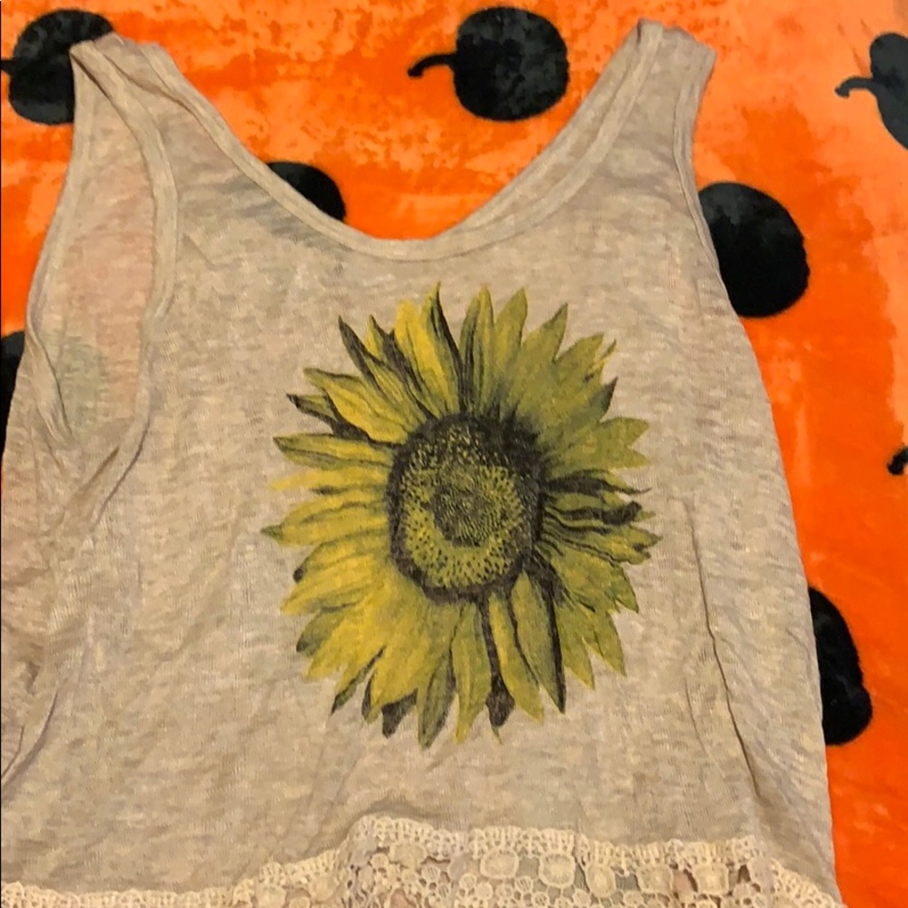 sunflower crop top